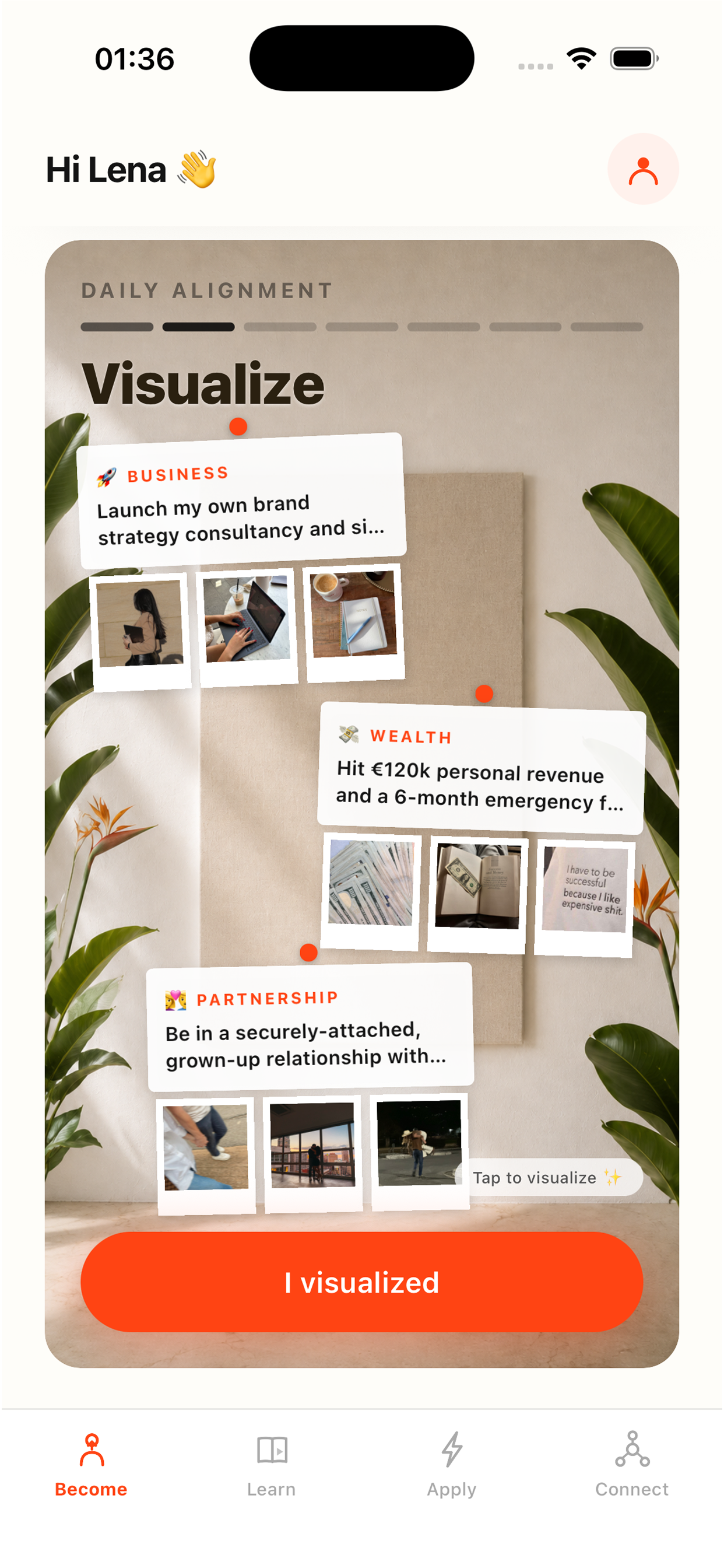 Get clear in the BecomingMe app