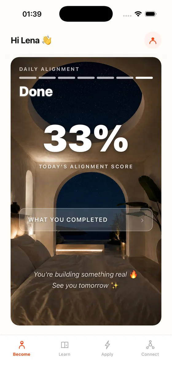 Done app screen